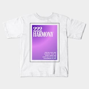 Angel Number 222: Harmonic Balance Kids T-Shirt